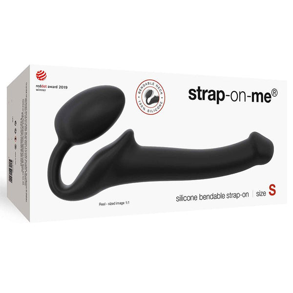 Strap - On - Me Semi - Realistic Bendable Silicone Strap - On Black S - Royal Sins