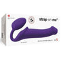 Strap - On - Me Semi - Realistic Bendable Silicone Strap - On Purple L - Royal Sins