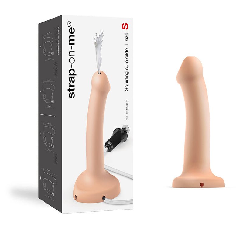 Strap - On - Me Squirting Cum Semi - Realistic Silicone Dildo Vanilla S (fluid not included) - Royal Sins