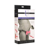 Strap U 28X Double Diva 1.5 in. Double Dildo with Harness & Remote Pink - Royal Sins