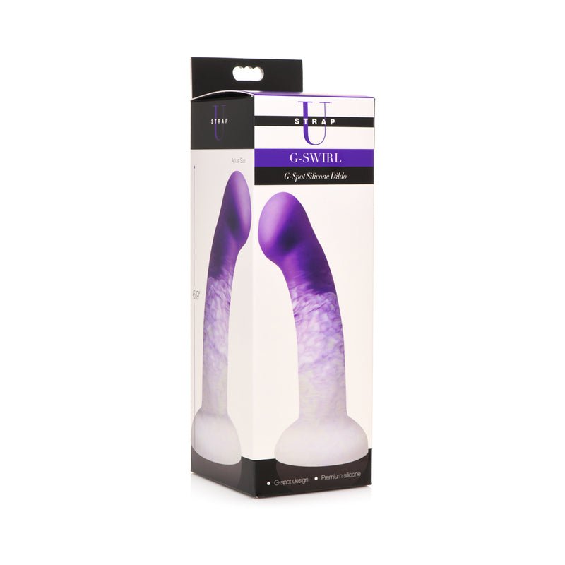 Strap U G - Swirl G - Spot Silicone Dildo Purple - Royal Sins