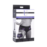 Strap U Lace Envy Pegging Set Purple/Black - Royal Sins