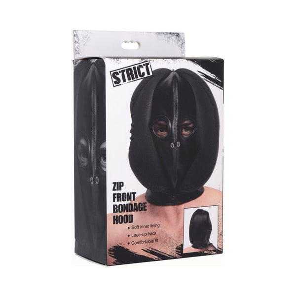 STRICT Zip Front Bondage Hood - Royal Sins