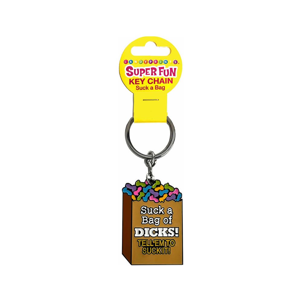 Super Fun Key Chain Suck A Bag - Royal Sins