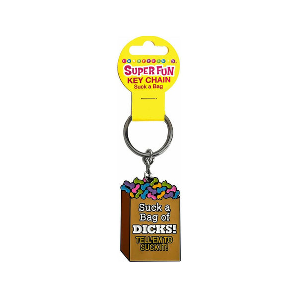 Super Fun Key Chain Suck A Bag - Royal Sins