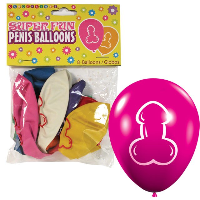 Super Fun Penis Balloons 8 - Pack - Royal Sins