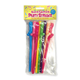 Super Fun Penis Party Straws 8 - Pack Multicolor - Royal Sins