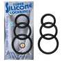 Super Silicone Cockrings 3 (Black) - Royal Sins