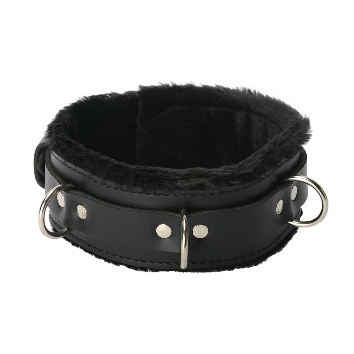 Strict Leather Premium Fur Lined Locking Collar- SM