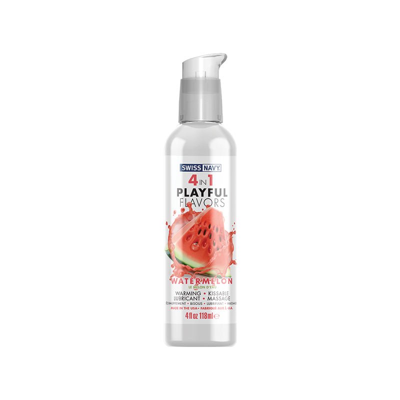 Swiss Navy 4 in 1 Playful Flavors Watermelon 4 oz. - Royal Sins