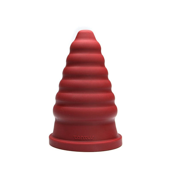Tantus Cone Ripple Dildo Ruby (Box) - Royal Sins