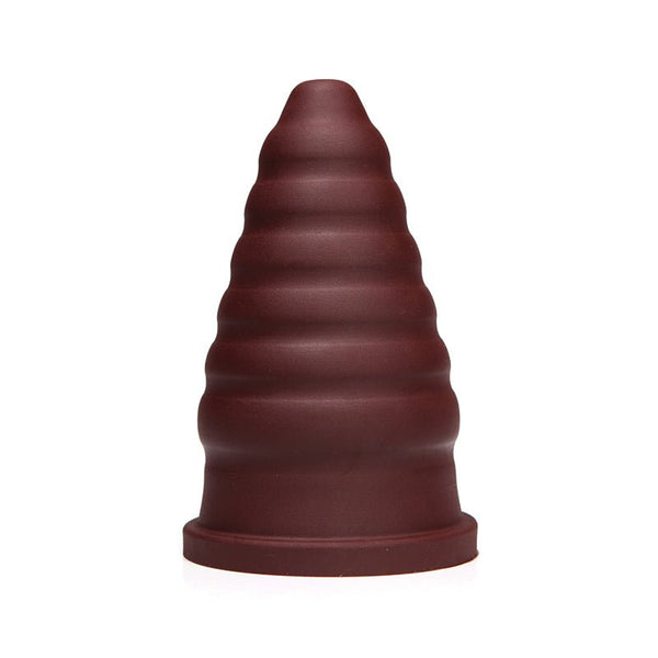Tantus Cone Ripple Firm Dildo Garnet (Box) - Royal Sins