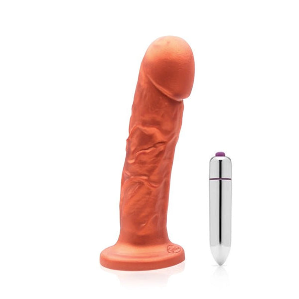 Tantus Goliath Soft Vibrating Dildo Kit Copper (Bag) - Royal Sins