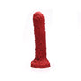 Tantus Groove Textured Dildo True Blood Red (bag) - Royal Sins