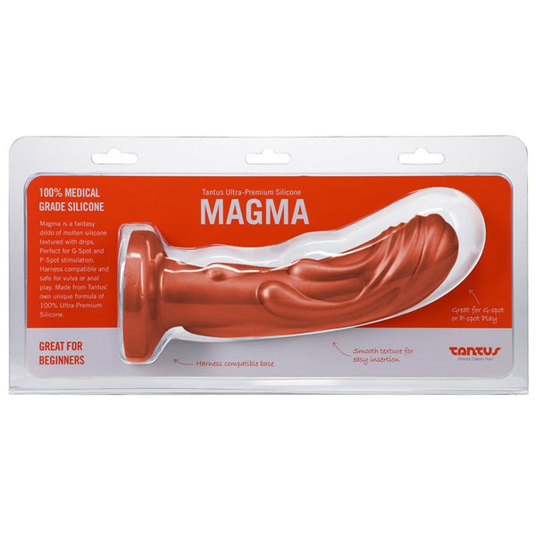 Tantus Magma 7 in. Fantasy Dildo Medium - Firm Copper - Royal Sins