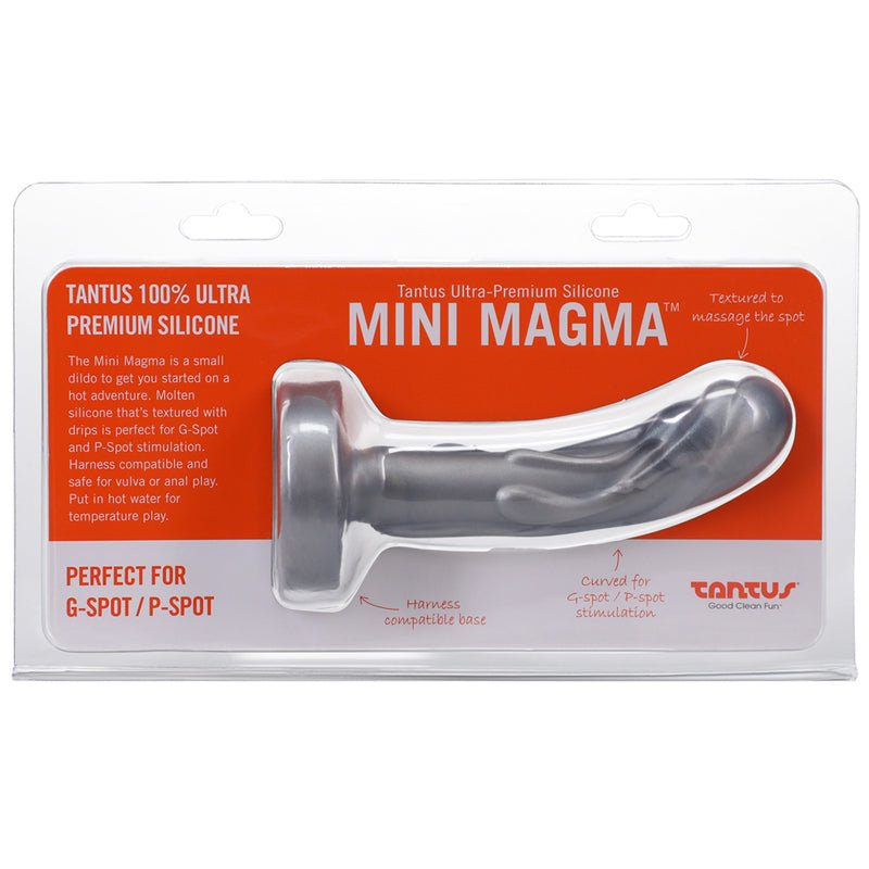 Tantus Mini Magma 5 in. Fantasy Dildo Firm Silver - Royal Sins