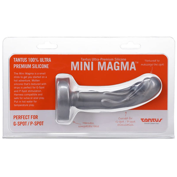 Tantus Mini Magma 5 in. Fantasy Dildo Firm Silver - Royal Sins