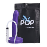 Tantus POP Slim Squirting Dildo Indiglow (Bag) - Royal Sins