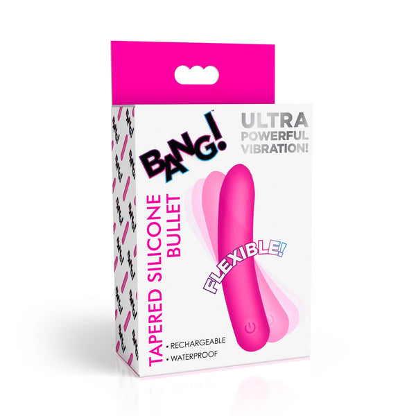 Tapered Flexible Silicone Bullet - Pink - Royal Sins