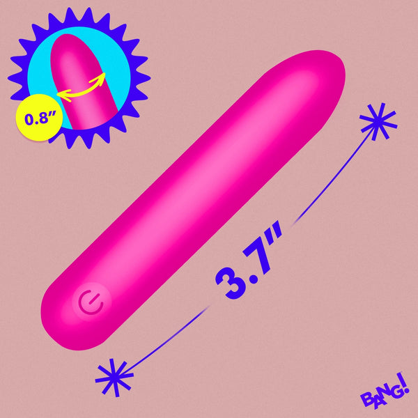 Tapered Flexible Silicone Bullet - Pink - Royal Sins