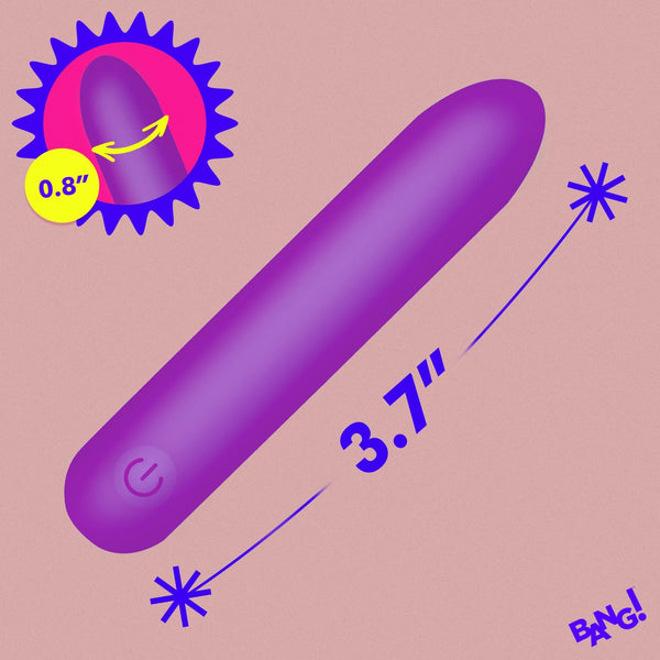 Tapered Flexible Silicone Bullet - Purple - Royal Sins