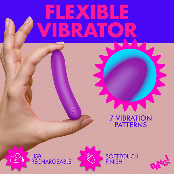 Tapered Flexible Silicone Bullet - Purple - Royal Sins