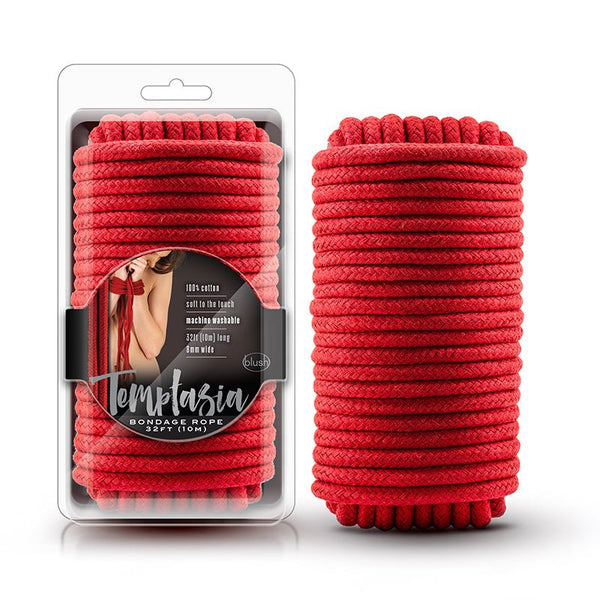 Temptasia Bondage Rope 32 ft. / 10 m Red - Royal Sins