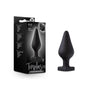 Temptasia 'Fuck Me' Silicone Anal Plug with Heart - Shaped Base Black - Royal Sins