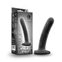 Temptasia Twist 5.5 in. Curved Dildo with Heart - Shaped Suction Cup Medium Black - Royal Sins