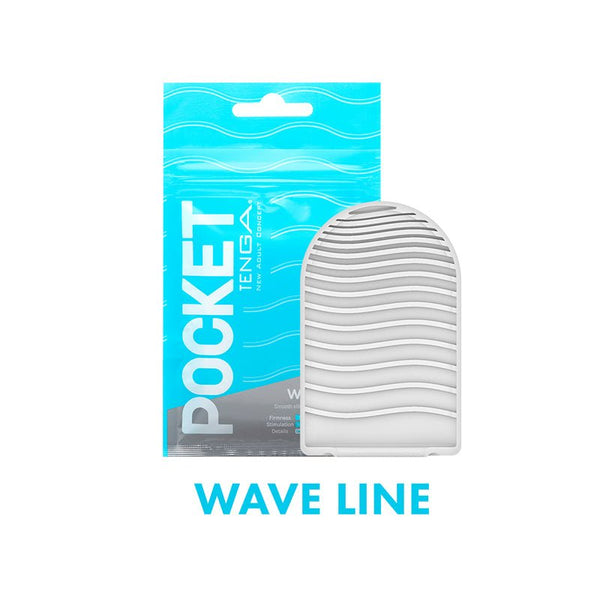 Tenga Pocket Masturbator Sleeve Wavy Line - Royal Sins