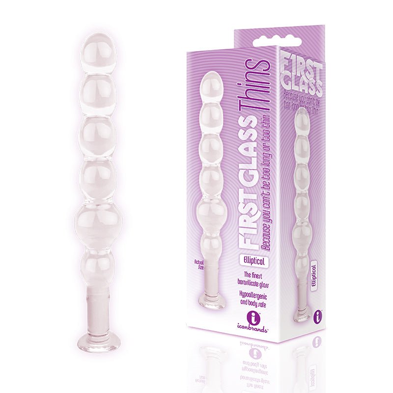 The 9's Glass Thins Elliptical Glass Plug - Royal Sins