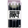 The 9's, Make Me Melt Sensual Warm - Drip Candles, 4 Pack, Jet Black - Royal Sins