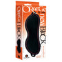 The 9's, Orange Is The New Black, Blindfold Faux Leather, Black with Furry Orange Lining - Royal Sins