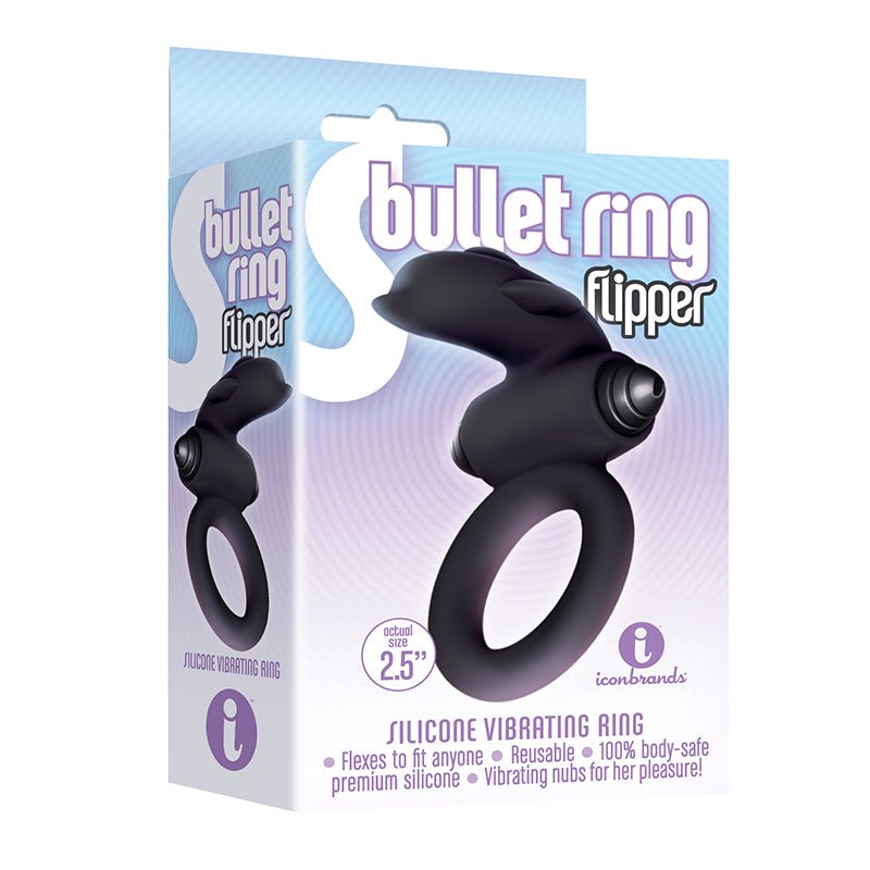 The 9's, S - Bullet Ring - Flipper, Silicone - Royal Sins