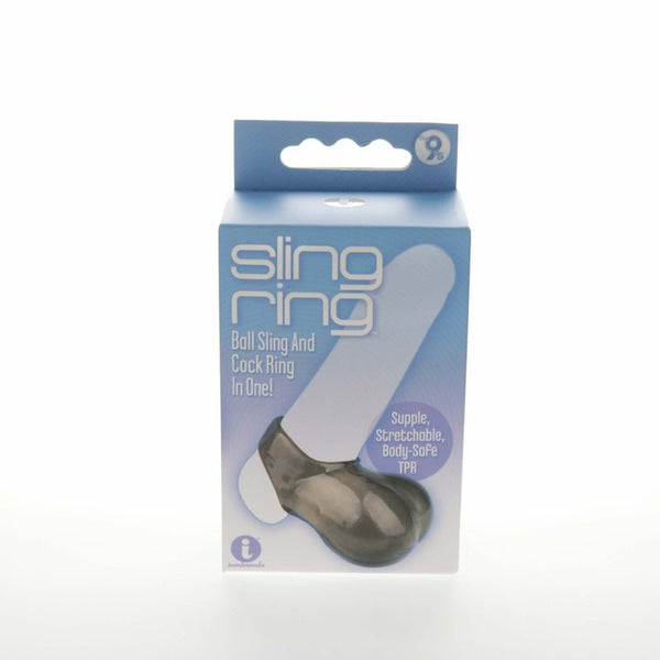 The 9's Sling and Ring Cock Ring and Ball Sling - Royal Sins