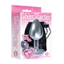 The 9's, The Silver Starter, Bejeweled Heart Stainless Steel Plug, Pink - Royal Sins