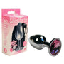 The 9's, The Silver Starter, Bejeweled Stainless Steel Plug Pink - Royal Sins