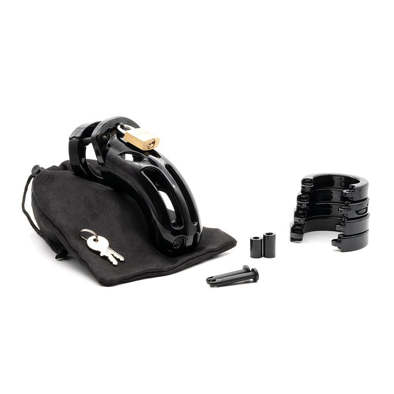 The Curve Black Male Chastity Device - Royal Sins