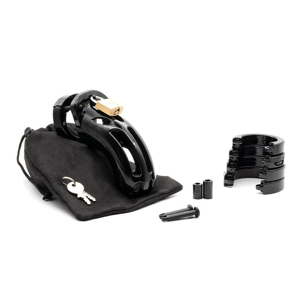 The Curve Black Male Chastity Device - Royal Sins