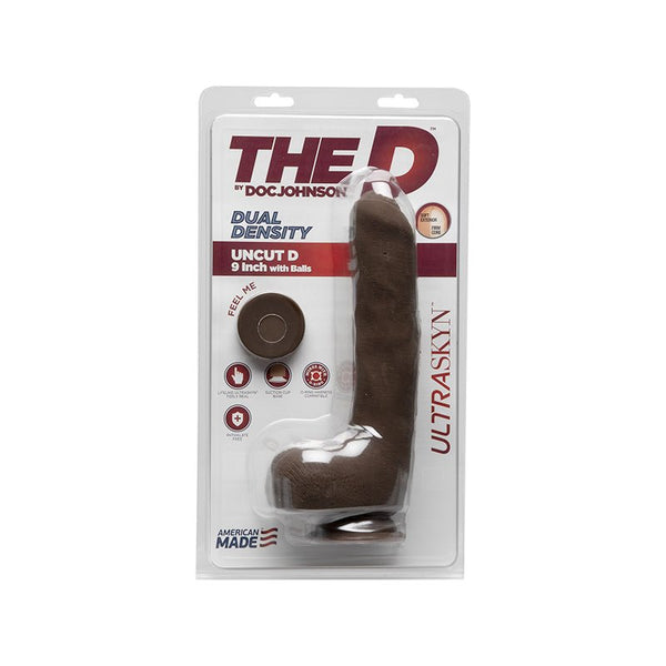 The D - Uncut D - 9 in w/ Balls - ULTRASKYN Chocolate - Royal Sins