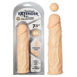 The Great Extender 1St Silicone Vibrating Sleeve 7.5in - Flesh - Royal Sins