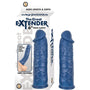 The Great Extender 6in Penis Sleeve Silicone Blue - Royal Sins