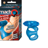 The Macho Vibrating Cocksling / Cockring Waterproof (Blue) - Royal Sins
