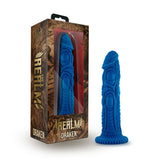 The Realm Draken 7.5 in. Silicone Lock On Fantasy Dildo Blue - Royal Sins