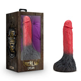 The Realm Lycan 10.5 in. Silicone Lock On Fantasy Werewolf Dildo Red - Royal Sins