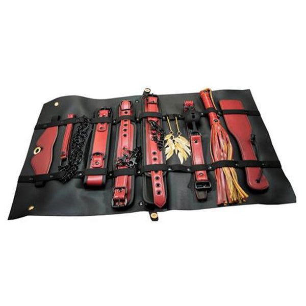 The Traveler Restraint & Bondage Play Kit Red 10 pcs - Royal Sins