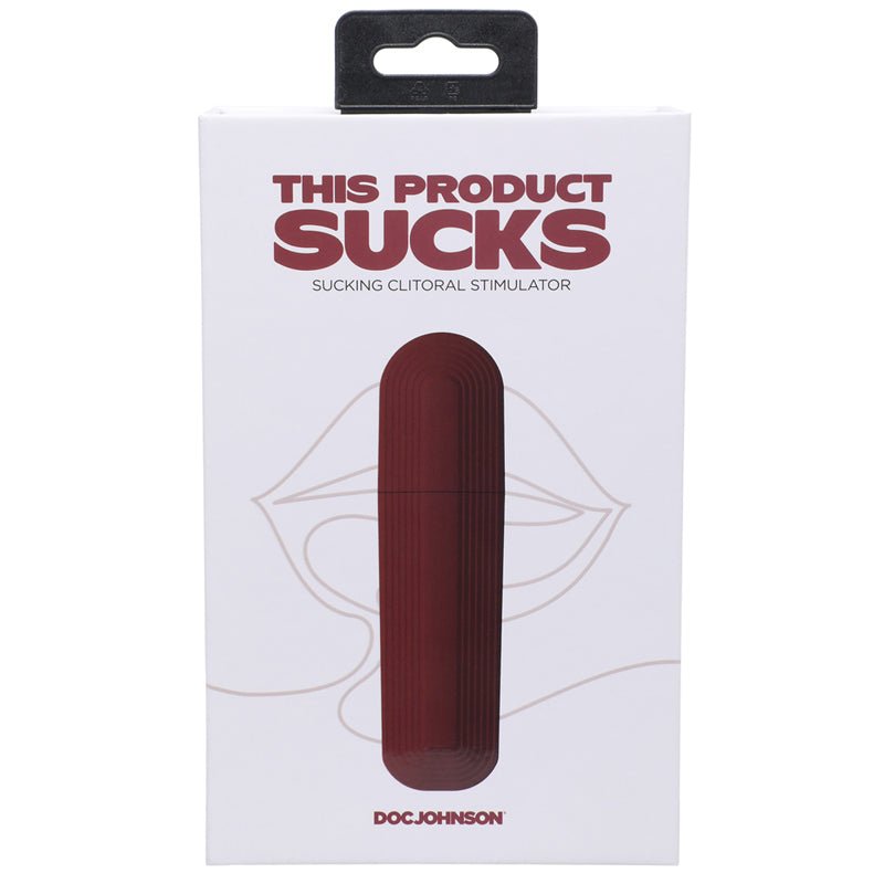 This Product Sucks Rechargeable Silicone Lipstick Sucking Clitoral Stimulator Red - Royal Sins