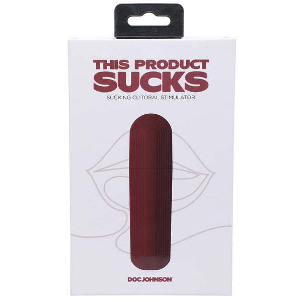 This Product Sucks Rechargeable Silicone Lipstick Sucking Clitoral Stimulator Red - Royal Sins