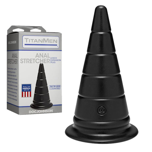 TitanMen - Anal Stretcher - 6 inches Black - Royal Sins