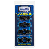 TitanMen - Cock Ring Set Black - Royal Sins